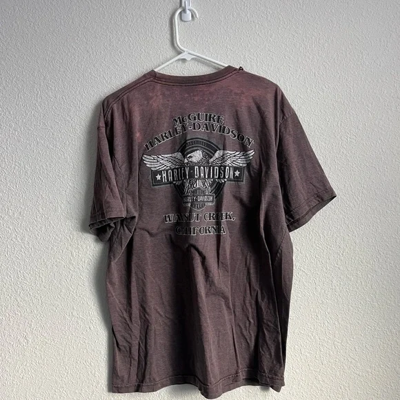 Harley-Davidson Men's dark maroon T-Shirt - Picture 2 of 10